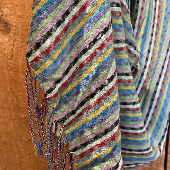 Fun Spring/Summer Multi Colored Scarf - Picture 2 of 2